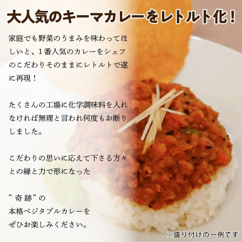 ベジタブルキーマカレーレトルト